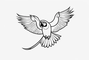 Macaw tattoo idea