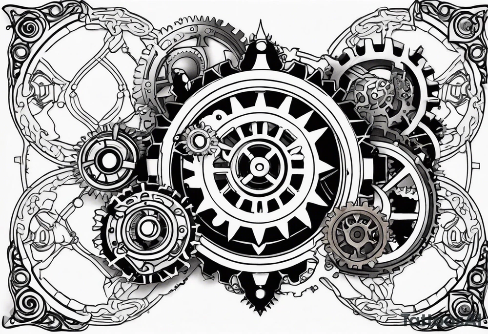 Steampunk Gear tattoo idea