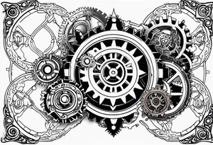Steampunk Gear tattoo idea