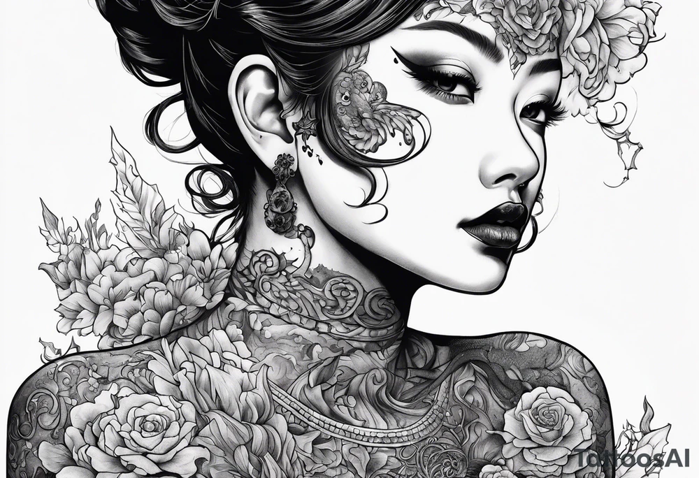 body horror tattoo idea