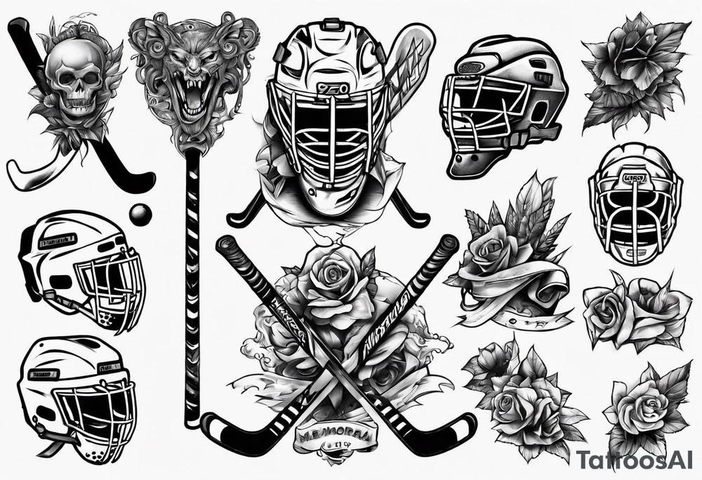 Memorai Hockey Tattoo tattoo idea