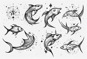 pisces Constellation tattoo idea