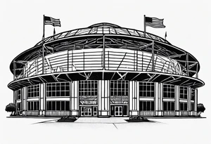 Combine the  Houston Astrodome and Minute Maid Park tattoo idea