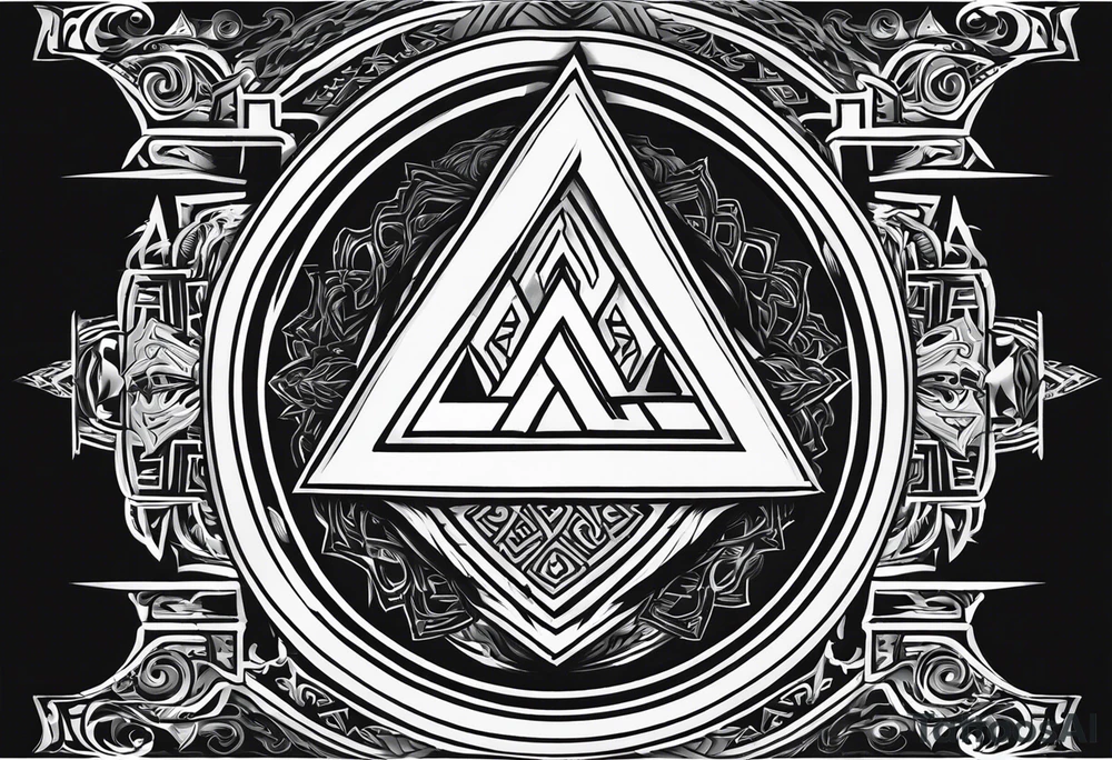 Valhalla fire
fog shield sword
Sword shield valknut tattoo idea