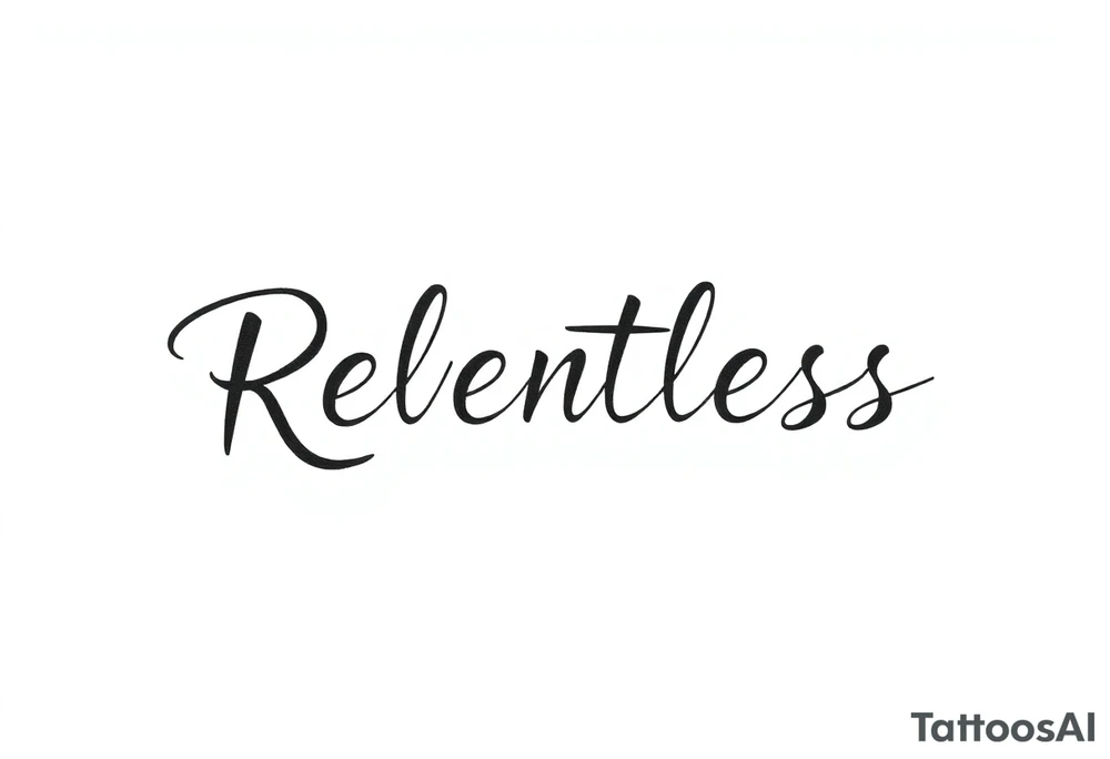 Relentless tattoo idea