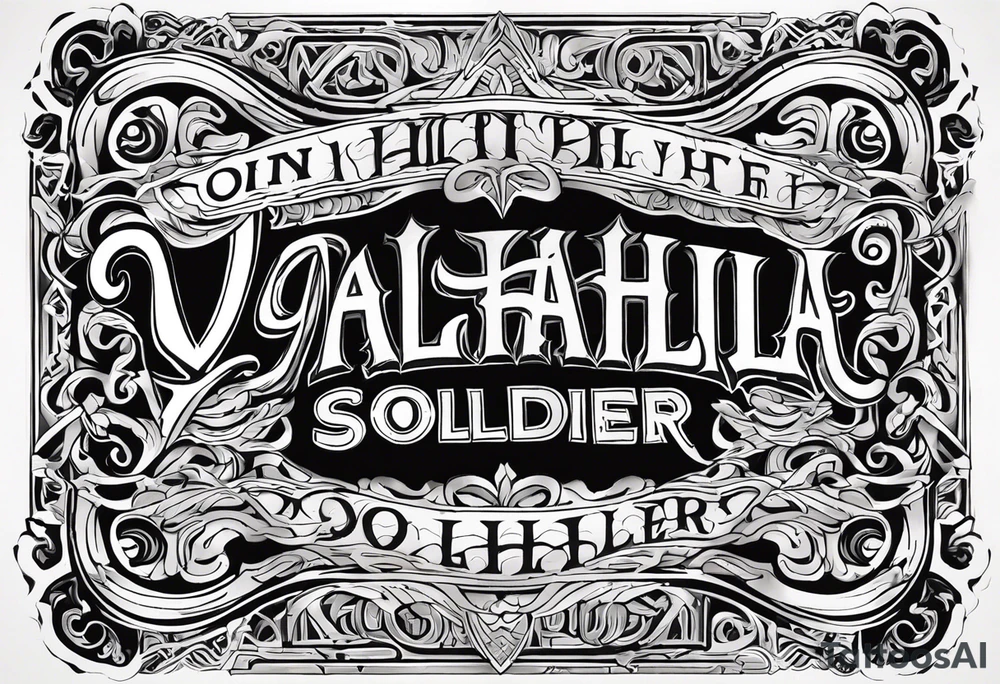 Valhalla soldier tattoo idea