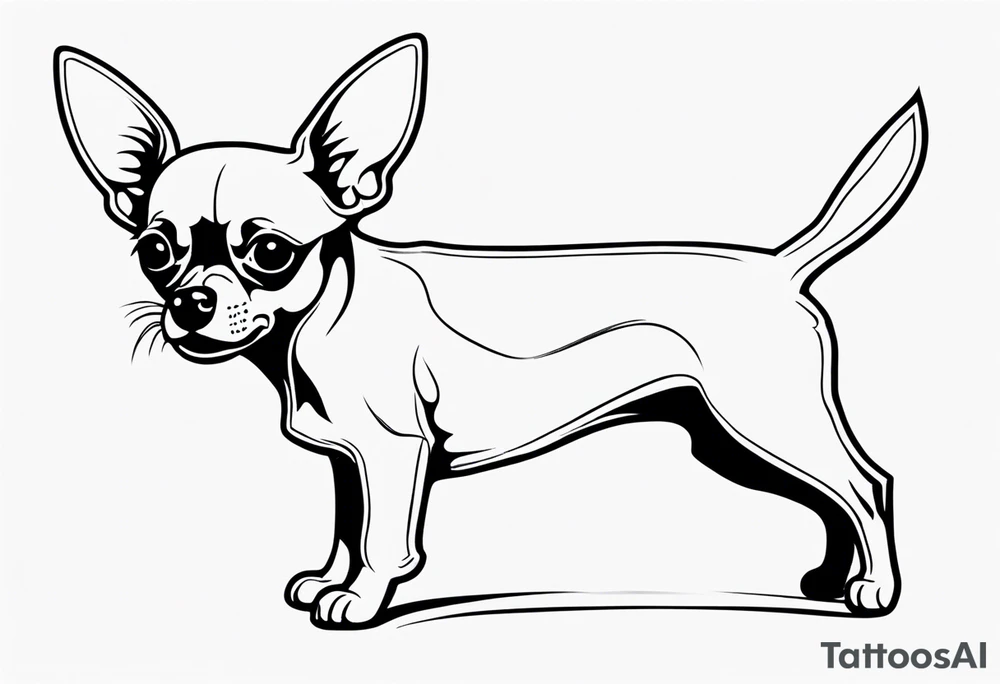 Small chihuahua tattoo idea