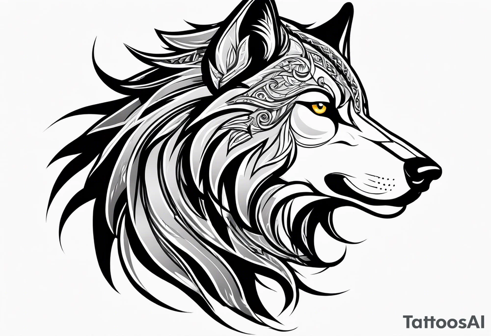 Lobo wolf for a male tattoo tattoo idea