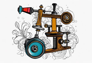 Tattoo machine tattoo idea