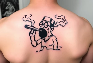 Dope in smoke tattoo idea