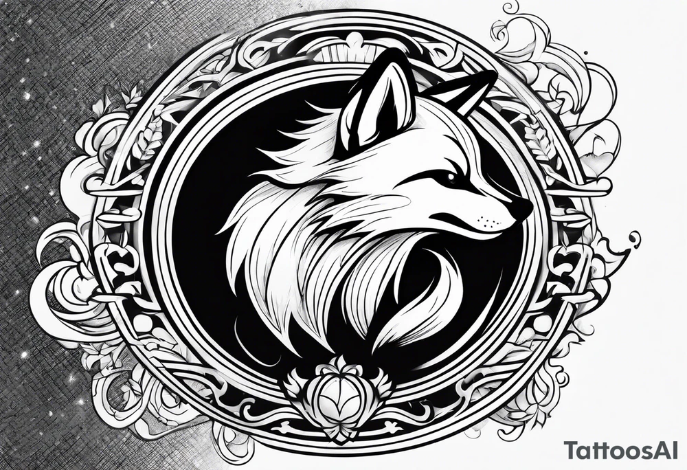 Fox jumping tattoo idea