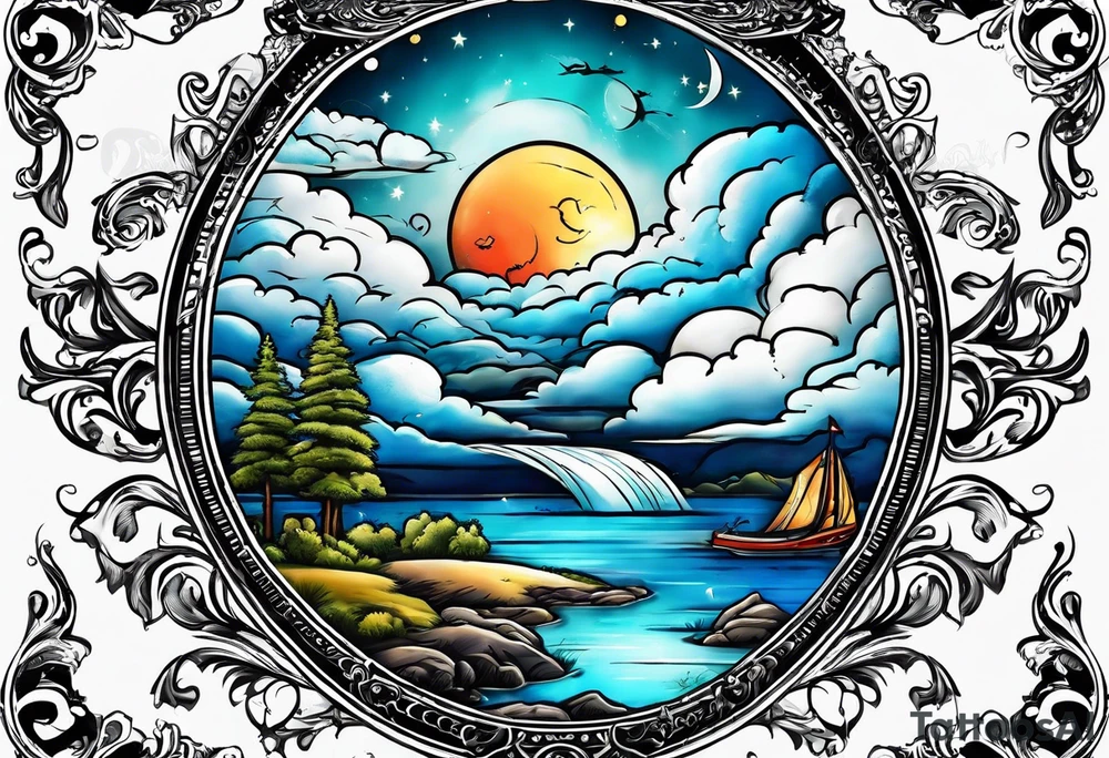 i love you big as the sky tattoo idea