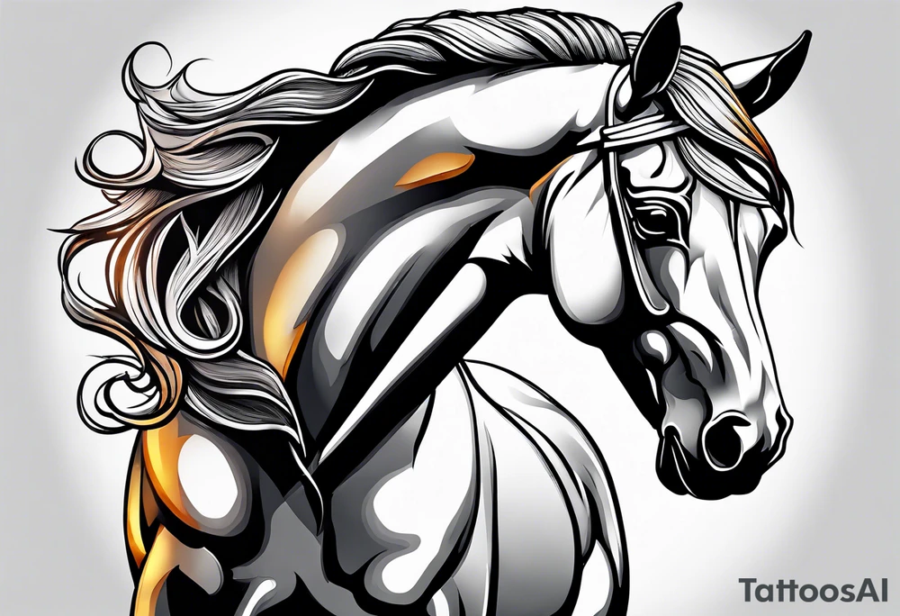 Beautiful Horse tattoo idea