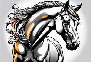 Beautiful Horse tattoo idea