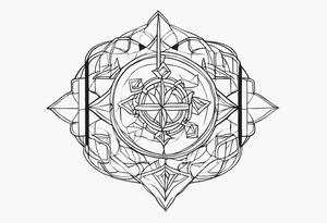 straight chain tattoo idea