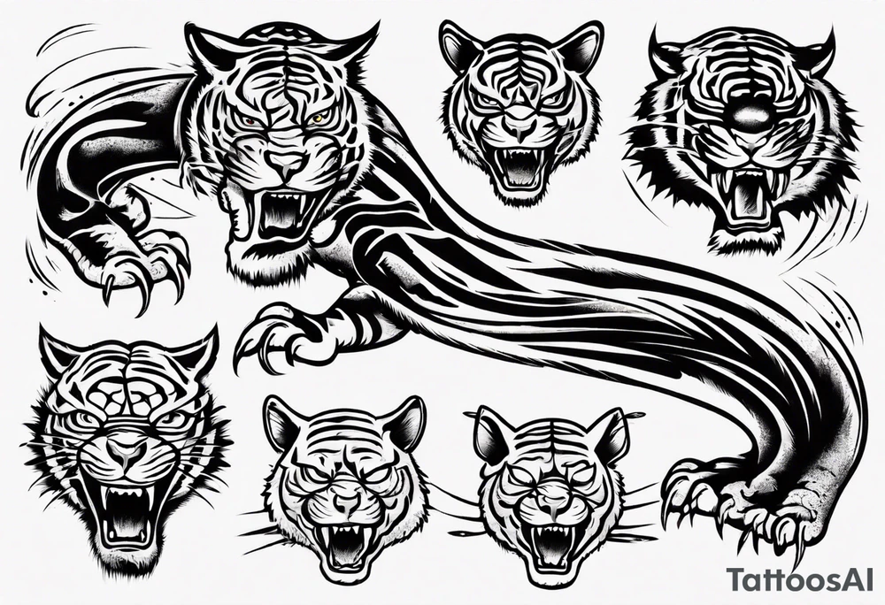 Flying tiger tattoo idea