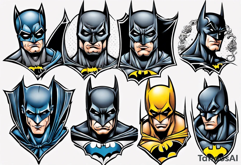 batman sleeve tattoo idea