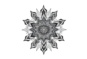 intricate mandala with sacred geometry and cosmic elements tattoo idea