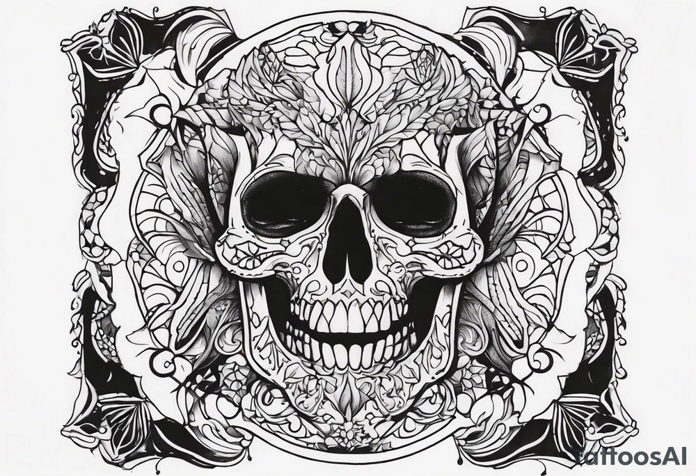 bloody cut tattoo idea