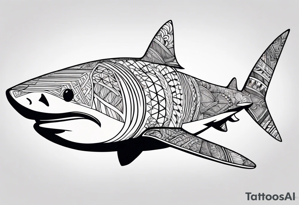 Tahitian Shark tattoo idea