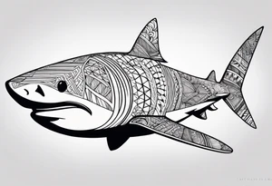 Tahitian Shark tattoo idea