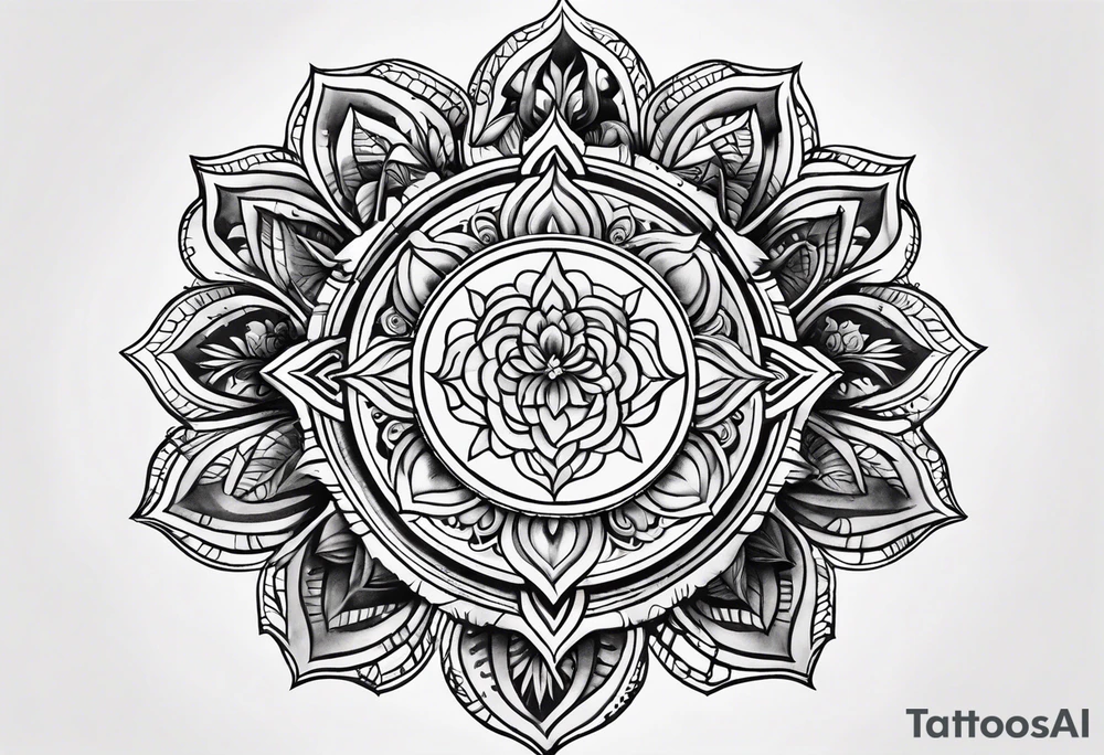 Heart chakra tattoo idea