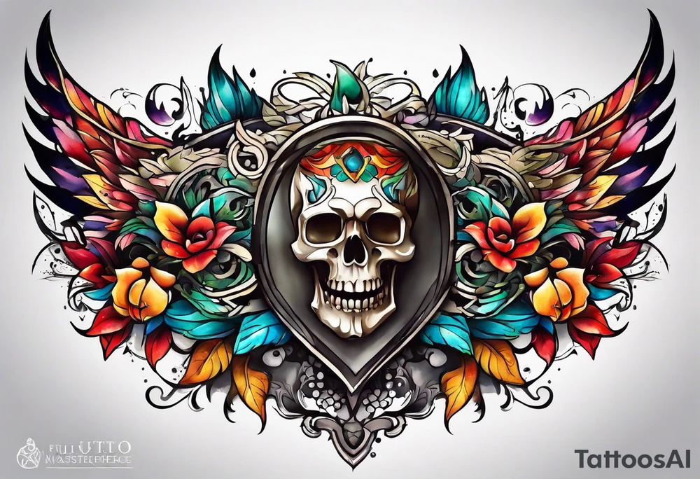 Chest piece tattoo idea