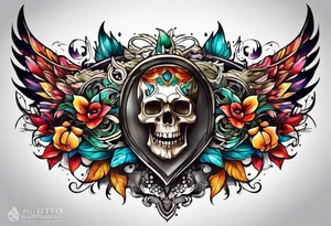 Chest piece tattoo idea
