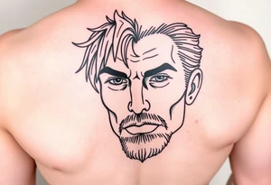summer face tattoo idea
