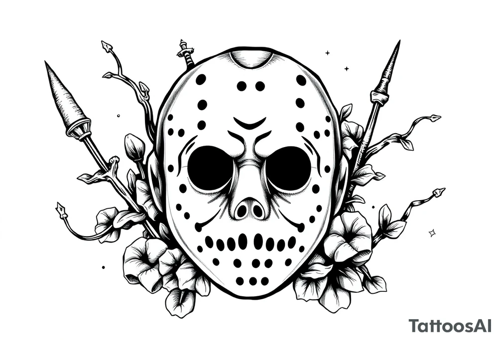 December Friday the 13th tattoo flash tattoo idea