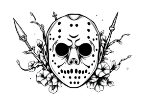 December Friday the 13th tattoo flash tattoo idea