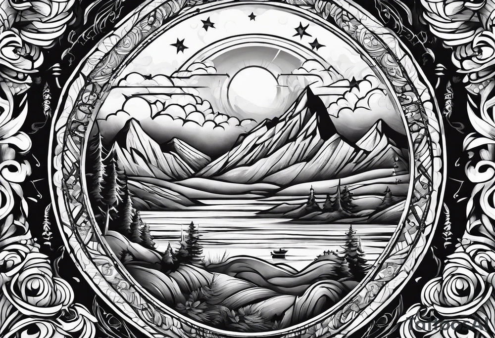the world is yours log tattoo idea