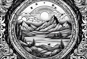 the world is yours log tattoo idea