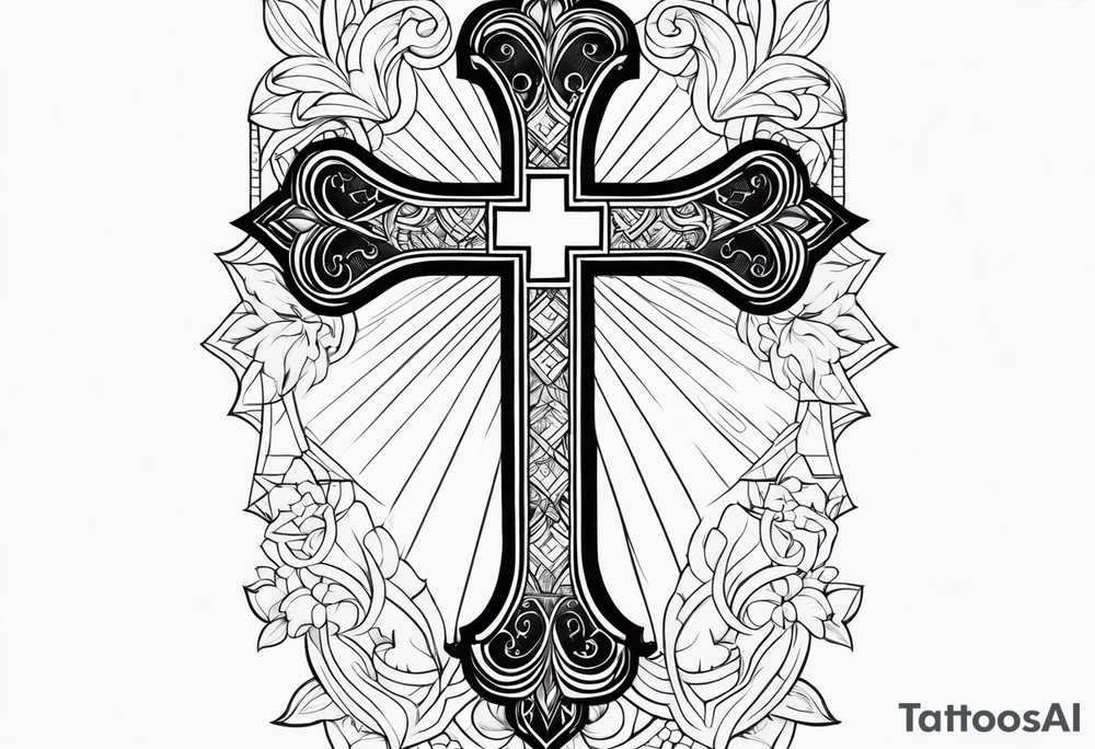 Cross with some bible verse for my forearm tattoo idea