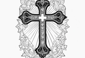 Cross with some bible verse for my forearm tattoo idea