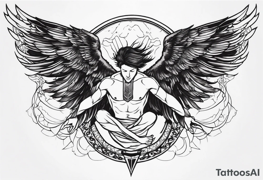 Icarus falling tattoo idea