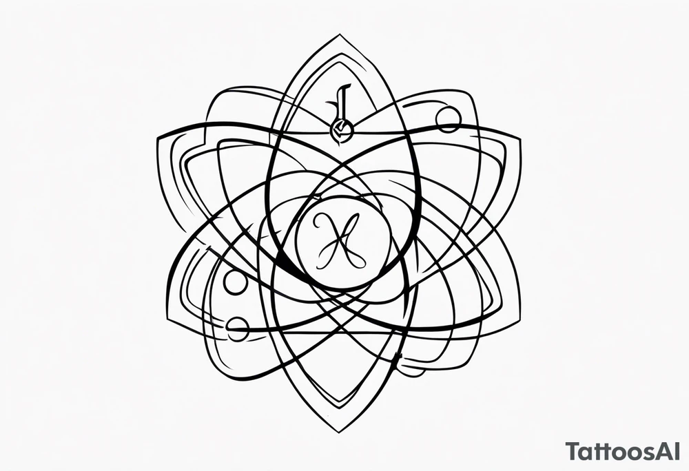 Atheist Theme using atom tattoo idea