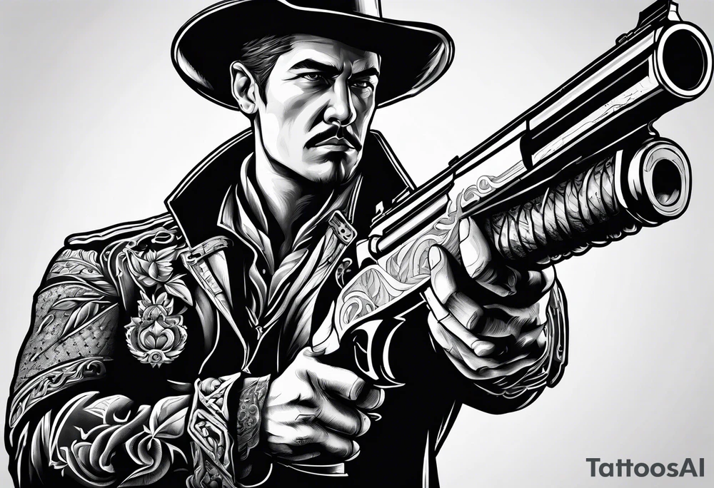Gunfighter tattoo idea