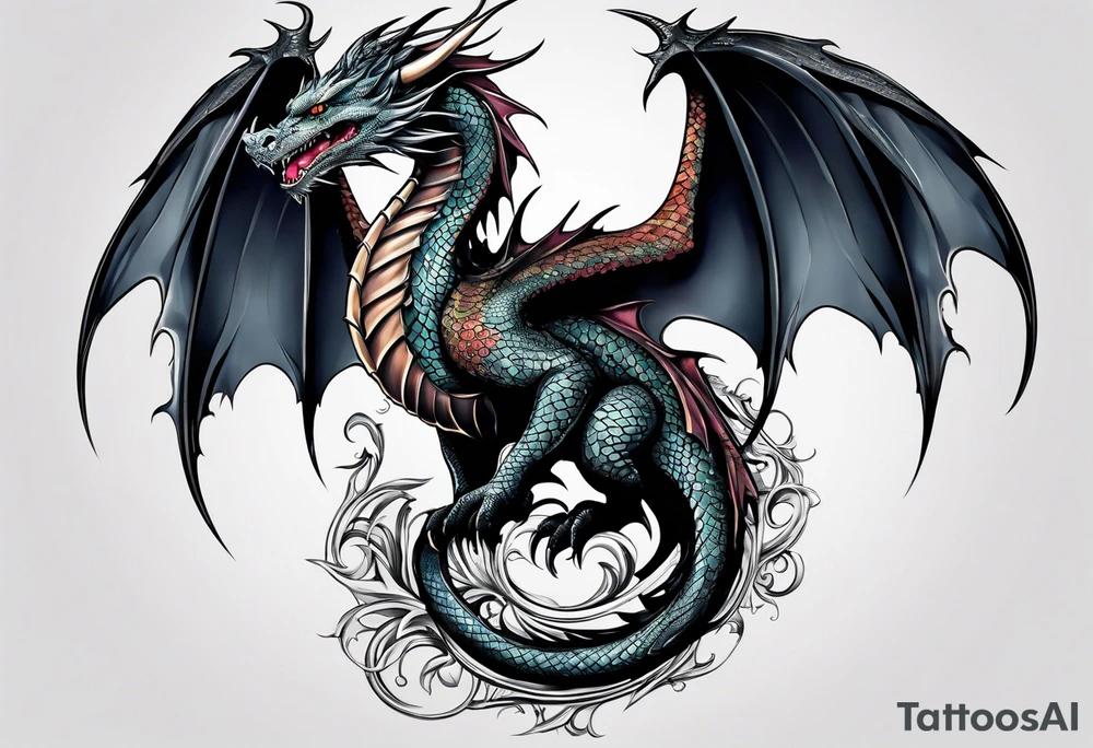 Dragon tattoo idea