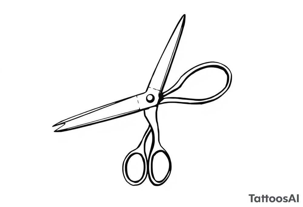 Scissors tattoo idea