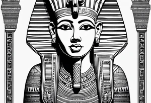 egyptian sculptures tattoo idea