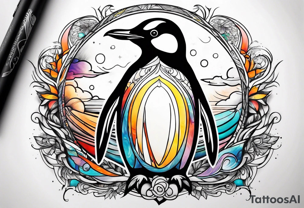 Penguin tattoo idea