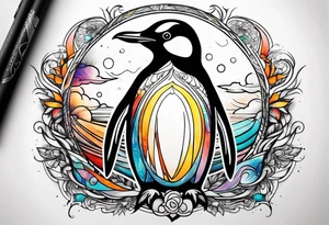 Penguin tattoo idea