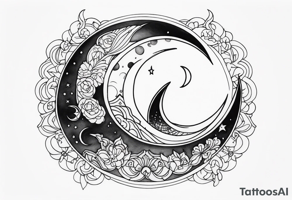 Crescent Moon tattoo idea