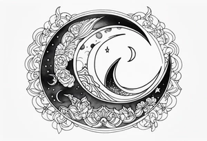 Crescent Moon tattoo idea