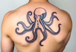 Colorful Octopus tattoo idea