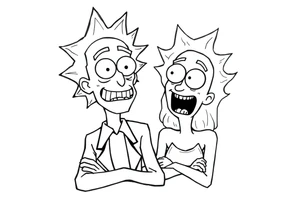 rick et morty tattoo idea