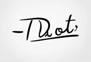 “I’d do it” written in cursive tattoo idea