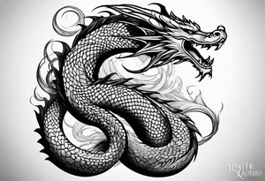 LONG TAIL DRAGON tattoo idea