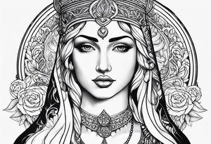 Virgin goddess tattoo idea